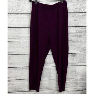 Zella Champion Burgundy Jogger Pants With Elastic Waist & Pockets, Size Medium